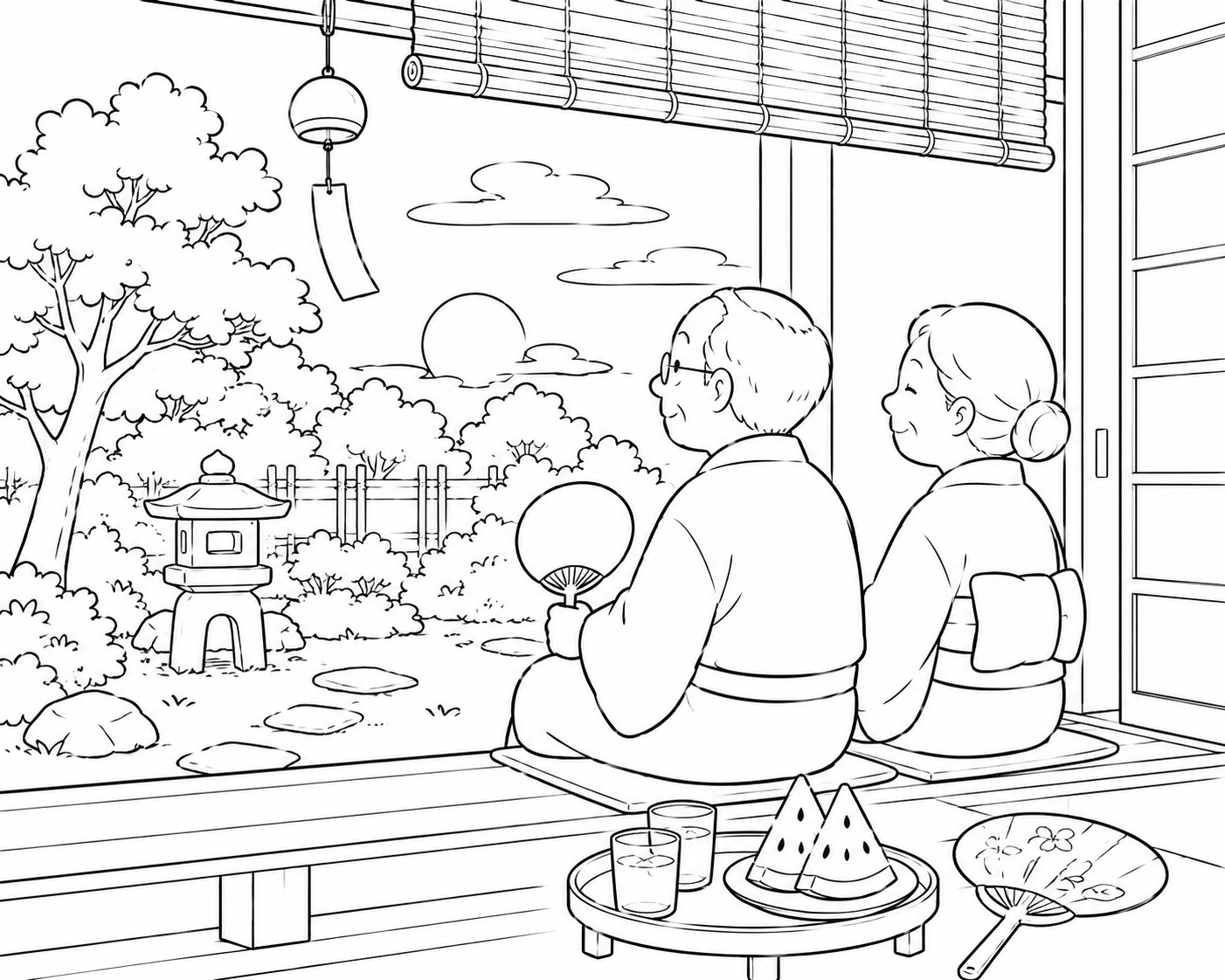 夏の縁側２