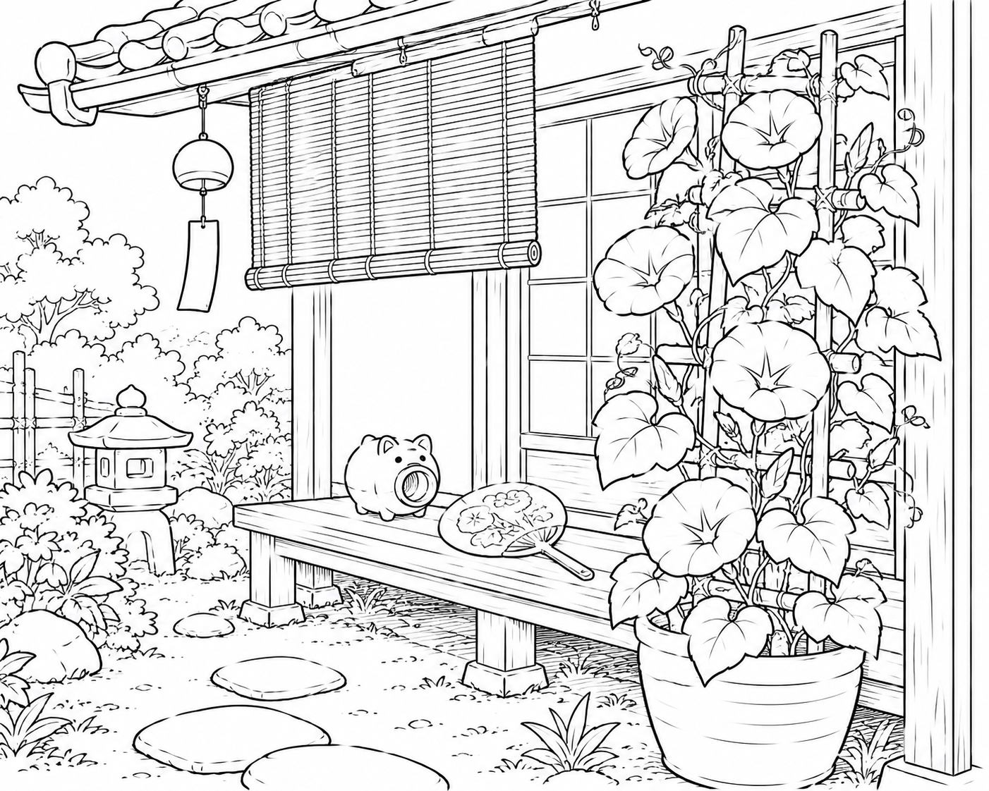 夏の縁側